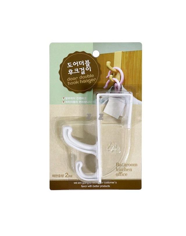 오너클랜 도어더블옷걸이 (약4x10.5cm) 문후크걸이[WC8B77A] 착용컷