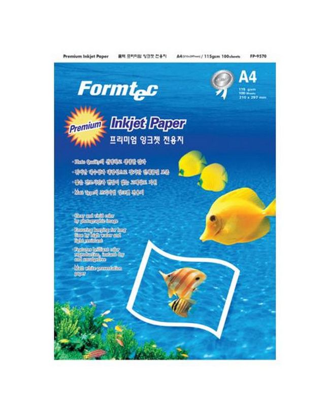 오너클랜 컬러잉크젯용지 FP-9570 A4 100매 폼텍[WB45D02] 착용컷