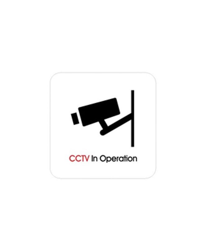 오너클랜 아트사인 CCTV In Operation (100x100mm) 96[WC6B7A4] 착용컷