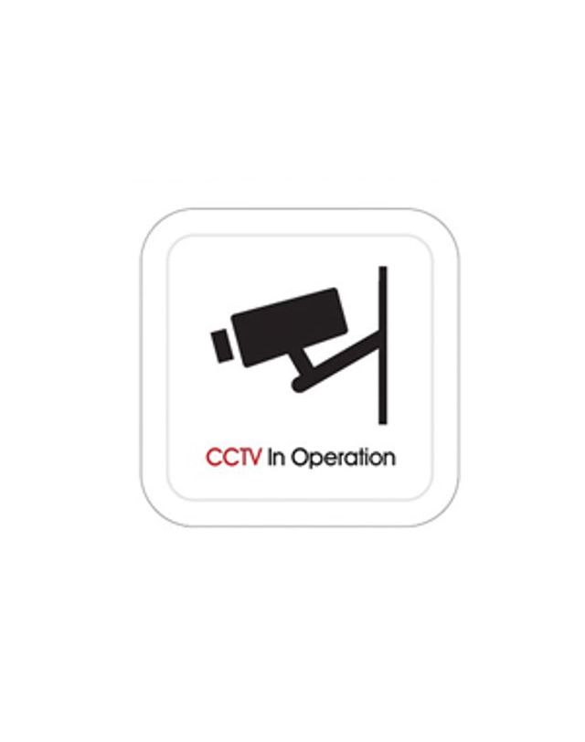 오너클랜 아트사인 CCTV In Operation (60x60mm) 9714[WC65CAF] 착용컷
