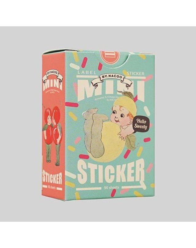 오너클랜 미니 스티커팩-12 스위티 문구 학용품[WE6114C] 착용컷