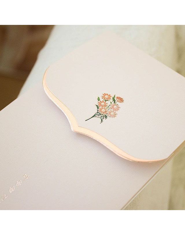 오너클랜 꽃단아 축하봉투 핑크 문구 학용품[WE612B6] 착용컷