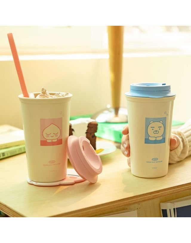 오너클랜 카카오프렌즈 베이직 PP 텀블러 450ml[WEC68A7] 착용컷