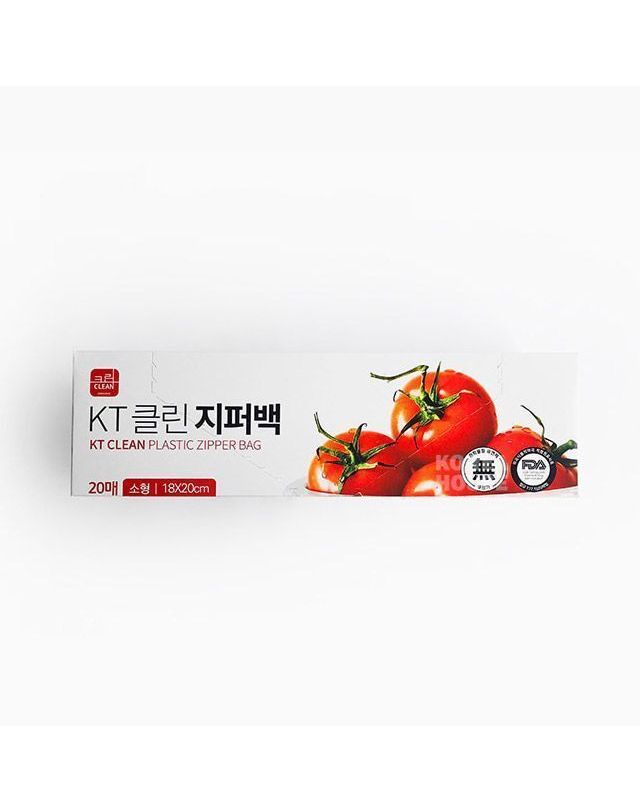 오너클랜 KT클린 지퍼백 소형(180X200mm) 20매[WEC6995] 착용컷