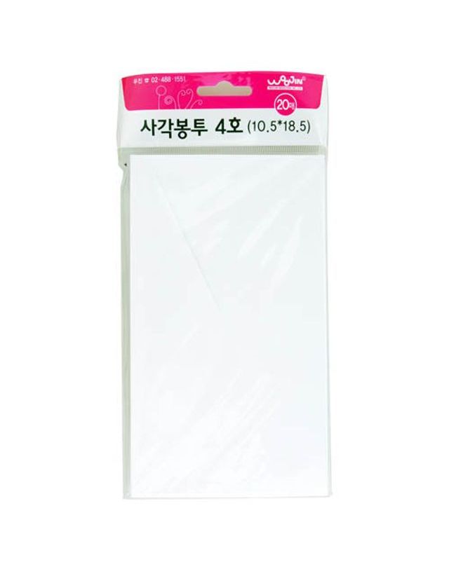오너클랜 우진 4호사각봉투 세트 10.5x18.5cm 25개묶음[WFFMLFV] 착용컷