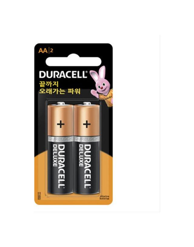 오너클랜 듀라셀 알카라인 건전지 AA 2알 1팩 시계 장난감 리모[WFFMP7U] 착용컷