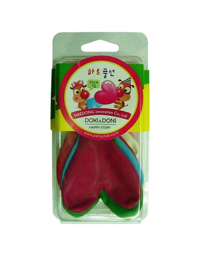 오너클랜 (파티클럽) 파티클럽 25cm 하트풍선 7입 (790)[WFGF4VA] 착용컷