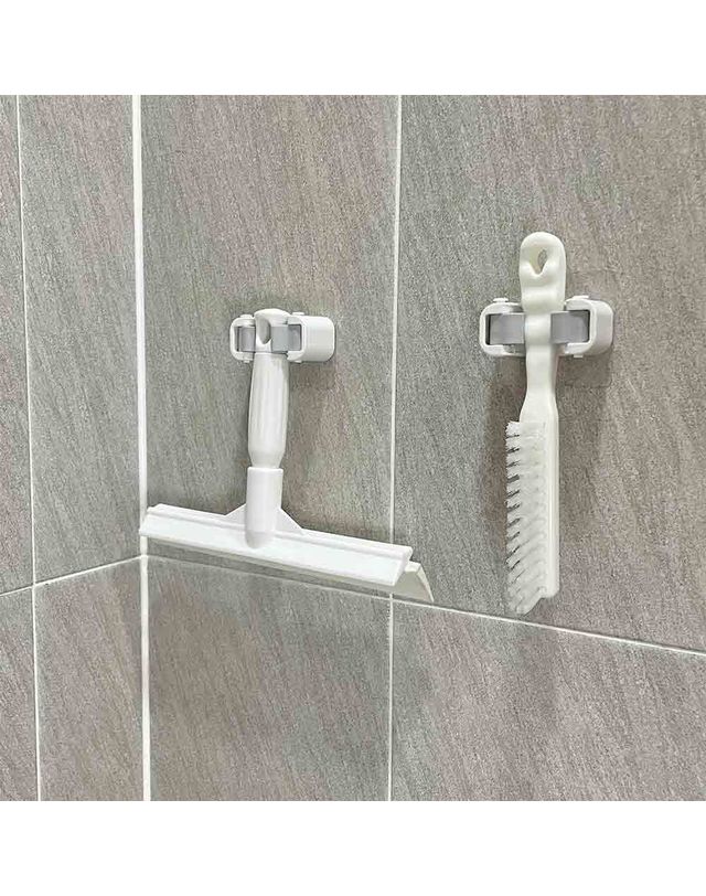 오너클랜 [오너클랜]욕실 화장실 2종 청소세트 초록 손밀대+틈새솔 소[WD6B5C7] 착용컷