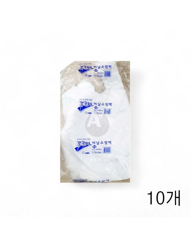 오너클랜 [오너클랜]푸르미 손잡이 비닐봉투 유백색 대33X38cm 70매X10개[WFH4U5P] 착용컷