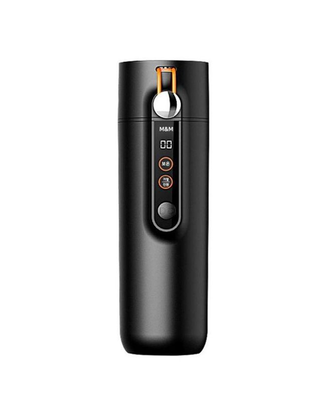 오너클랜 [오너클랜]스마트 가열 텀블러 포트 100도 히팅 보온병 460ML[WFHE5QX] 착용컷