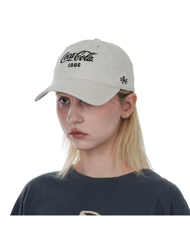 아메리칸니들 [아메리칸니들] COCA-COLA 1886 LOGO BALLPARK CAP -STONE 착용컷