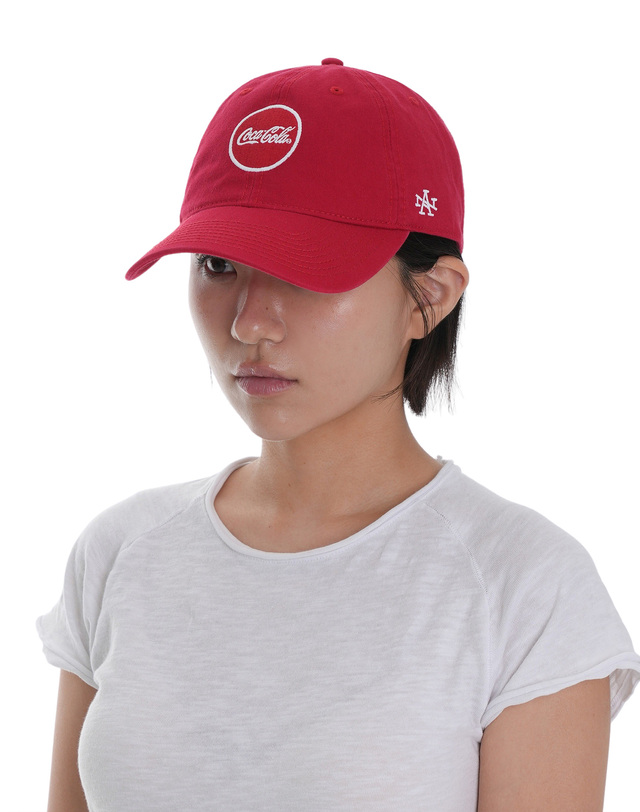 아메리칸니들 [아메리칸니들] COCA-COLA CIRCLE LOGO BALLPARK CAP - RED 착용컷