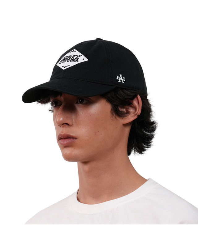 아메리칸니들 [아메리칸니들] COCA-COLA SQUARE MARK BALLPARK CAP - BLACK 착용컷