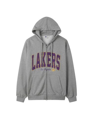 NBA 팀 레터링 아플리케 후드 집업