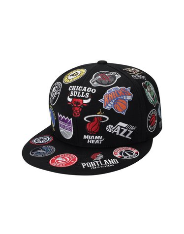 NBA 어센틱 올팀 로고 하드 스냅백