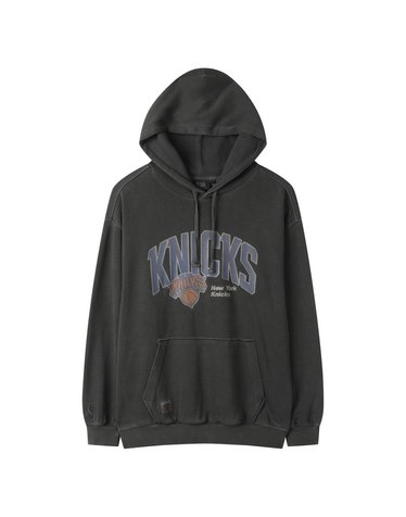 NBA 팀 레터 피그먼트 후드 티셔츠