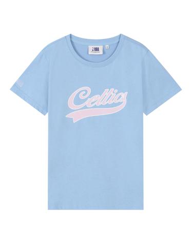 LAL 여성 팀 레터링 슬림핏 반팔 티셔츠(N242TS731P)