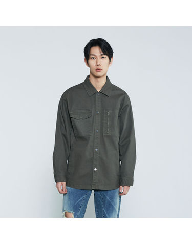 남성 코튼 루즈핏 셔켓(B235SH320P)