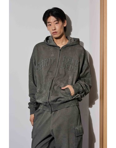 [SET] 쭈리 빈티지 다잉 후드 집업(B254TJ115P)