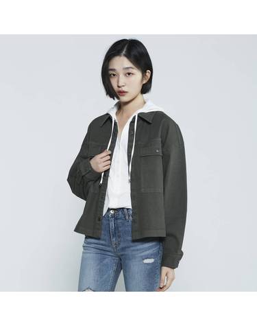 여성 코튼 루즈핏 셔켓(B235SH500P)