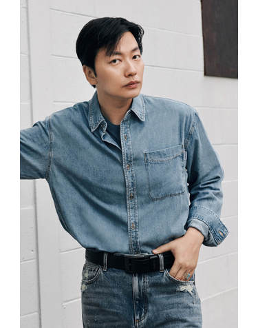 원포켓 데님 셔츠 M/L톤(B255Z0010P)
