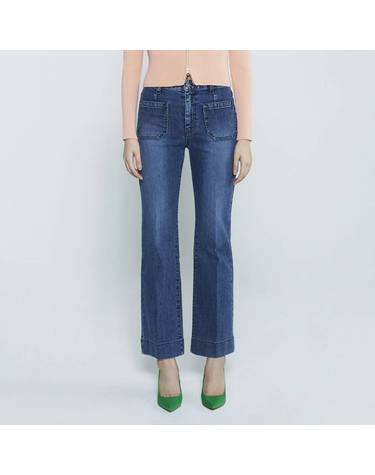 여성 부츠컷 포켓 데님(B235DP754P)