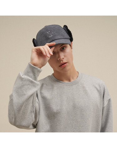 테크스킨 남성 퍼 이어플랩 골프모자
