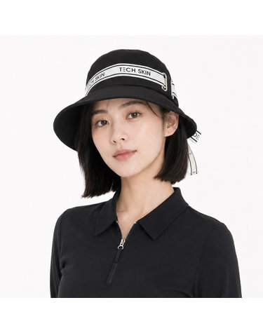 테크스킨 여성 버킷햇_블랙