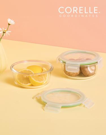 코렐 코디네이츠 브리즈 유리밀폐용기 원형 2종