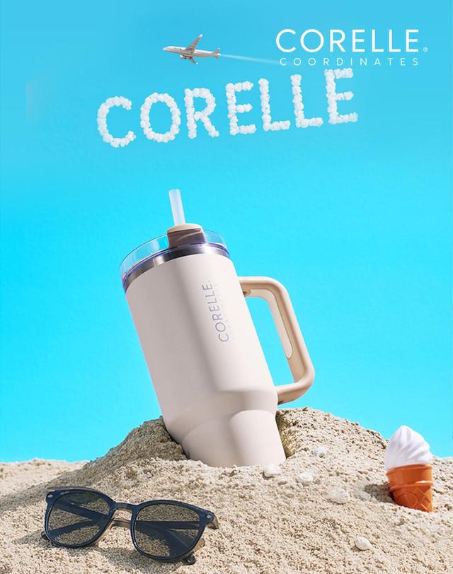 코렐코디네이츠 코렐 코디네이츠 피치/바닐라 텀블러 900ml 착용컷