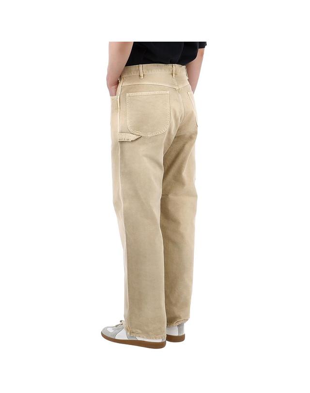 오라리 오라리 오가닉 코튼 덕 팬츠 A25SP02CD LIGHT BEIGE 착용컷