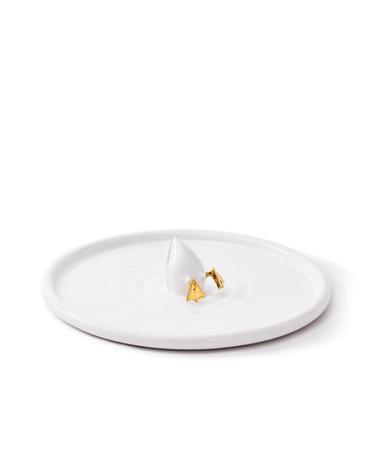 Diving Duck Plate 40cm _White