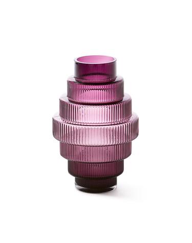STEPS VASE Small size Purple