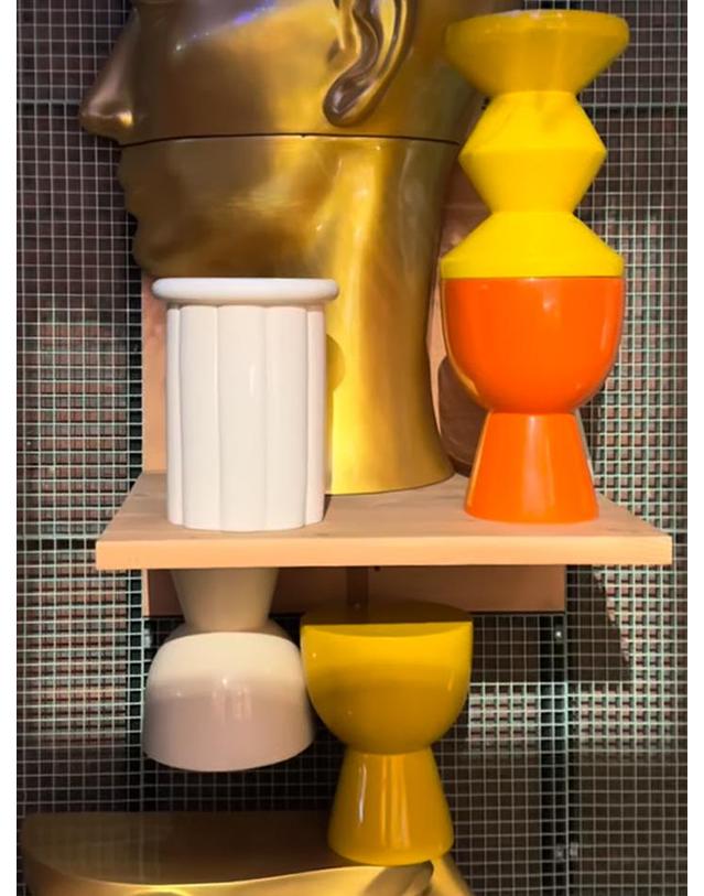 폴스포텐 Roman stool_ Beige 착용컷