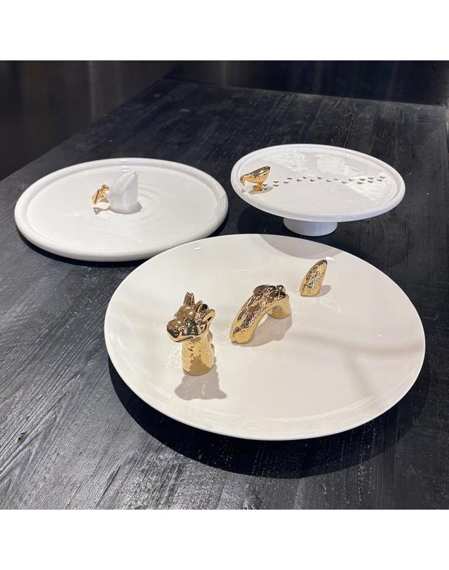폴스포텐 DRAGON PLATE_White 40cm 착용컷