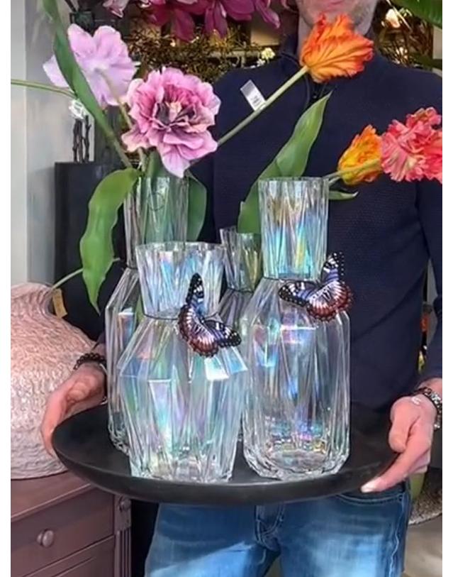 폴스포텐 Glass fold vase_L 착용컷