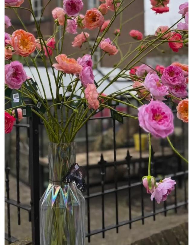폴스포텐 Glass fold vase_L 착용컷