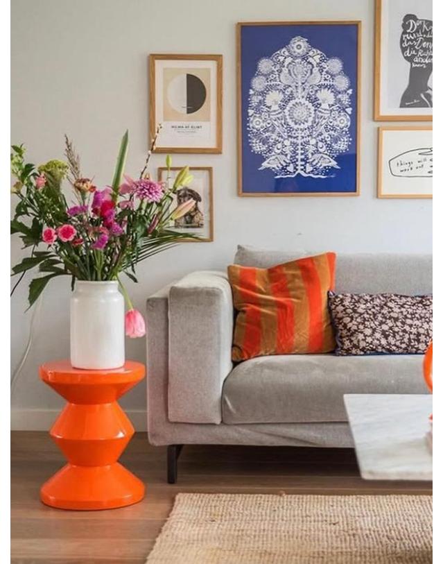 폴스포텐 Zigzag stool_Orange 착용컷