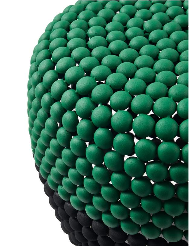 폴스포텐 Stripe dot stool _Green Combi 착용컷