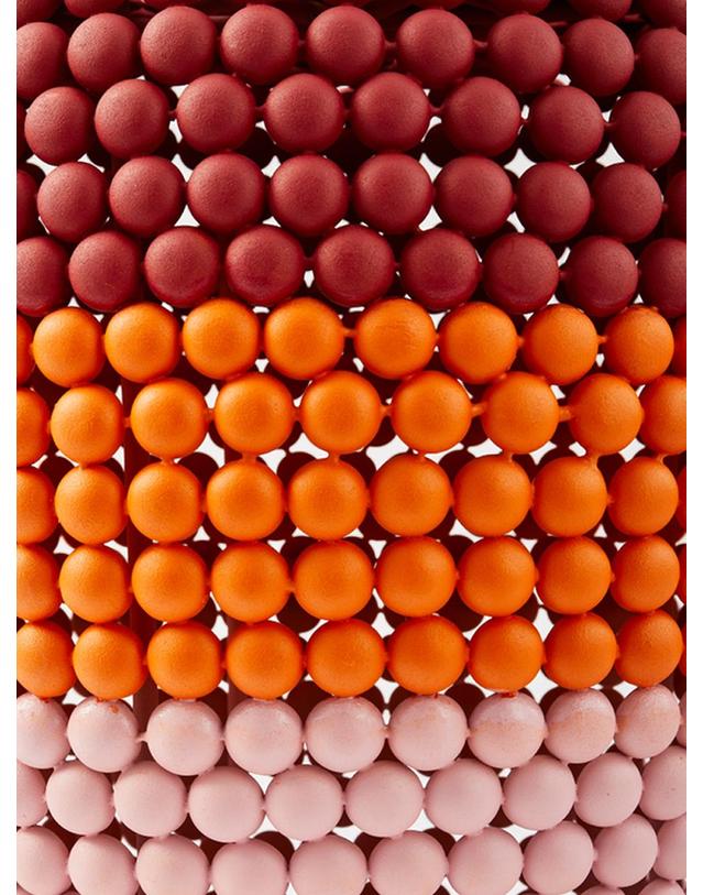 폴스포텐 Stripe dot stool _Red Combi 착용컷