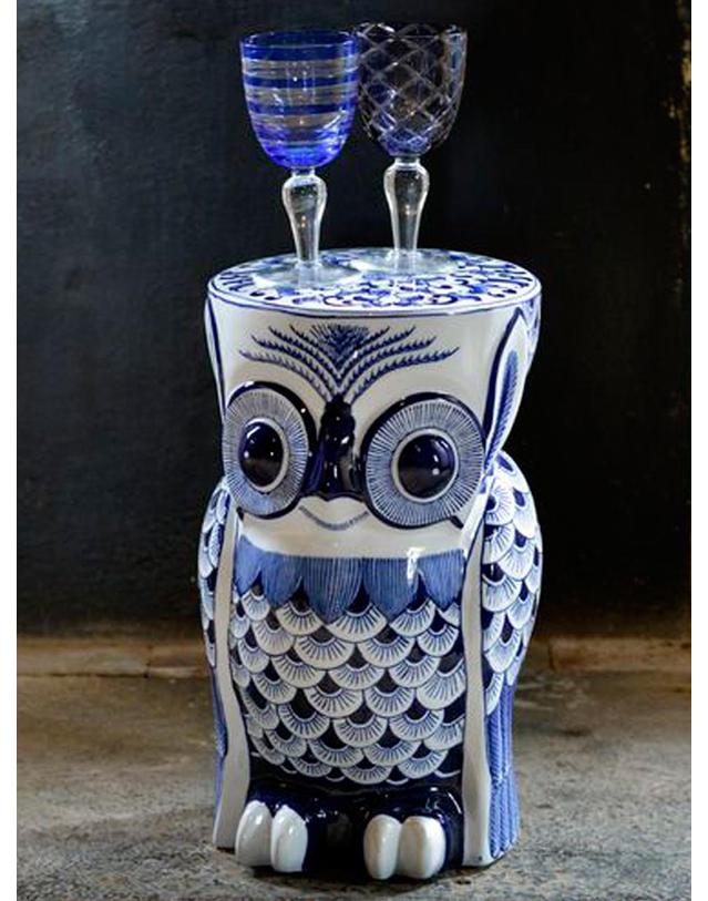 폴스포텐 Flower owl side table 착용컷