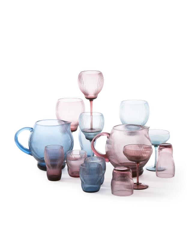 폴스포텐 Pum Wineglass_Blue 2P SET 착용컷