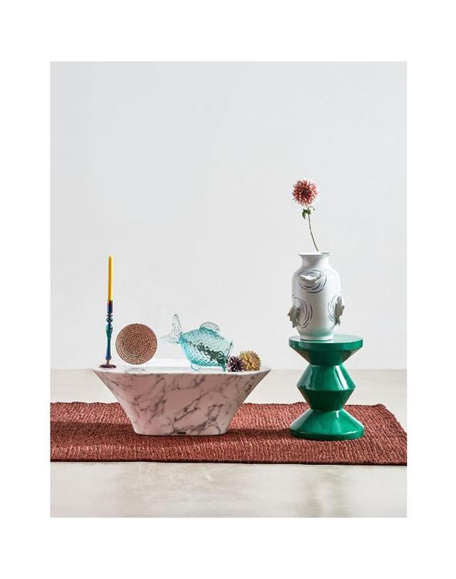 폴스포텐 Zigzag stool_Em green 착용컷