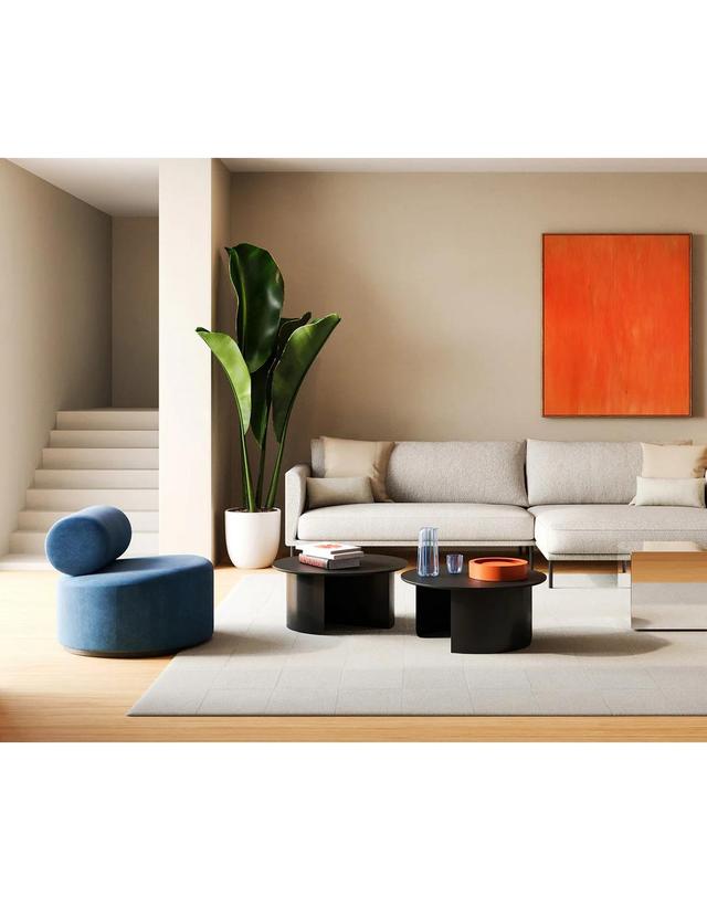 페스트암스테르담 SINCLAIR LOUNGE CHAIR _ ROYAL PETROL 착용컷