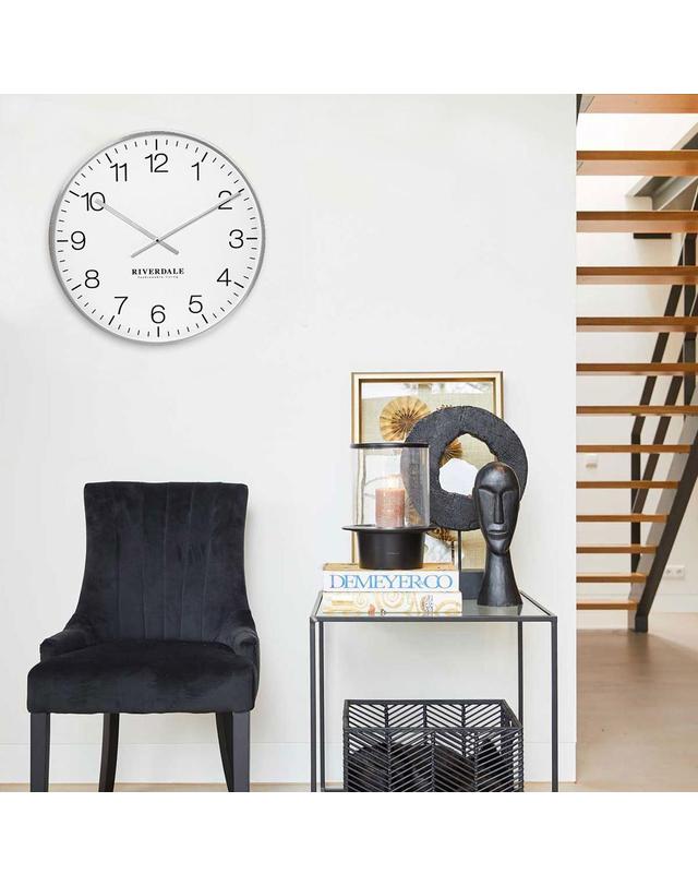 리버델 Wall Clock Cadmden SIlver 53cm 착용컷