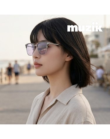 뮤지크 CONVERT 05 S 컨버트 스퀘어 하금테 콤비 보잉 미러 패션 선글라스
