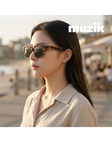 뮤지크 DRIPROCK 02 드립 락 캣아이 뿔테 오버 프랑스 패션 선글라스