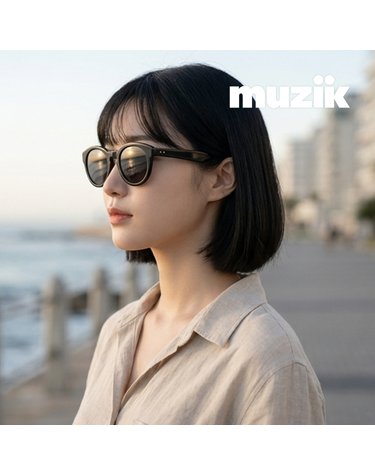 뮤지크 FUNKY SOUL 01 펑키 소울 라운드 뿔테 오버 레트로 프랑스 패션 선글라스