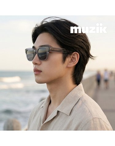 뮤지크 HIPHOP 05 힙합 스퀘어 뿔테 오버 프랑스 패션 선글라스