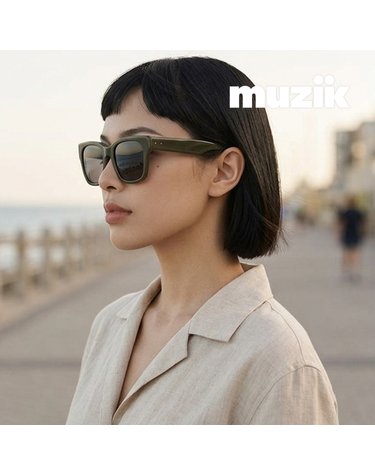 뮤지크 HIPHOP 11 힙합 스퀘어 뿔테 오버 프랑스 패션 선글라스